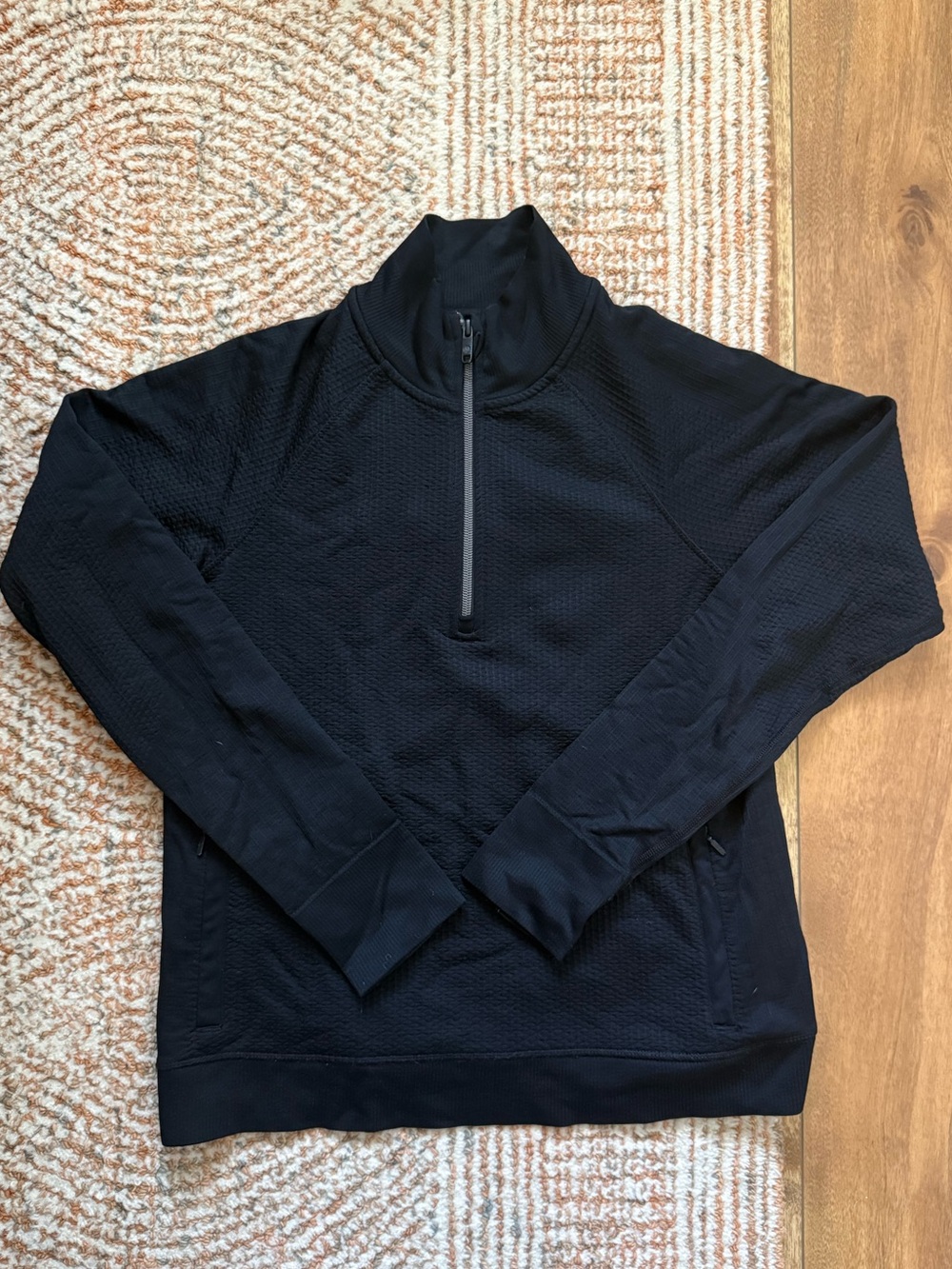 Lululemon Black Quarter-Zip Pullover Sweater